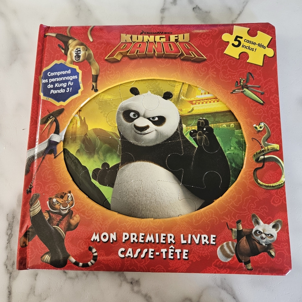 3 for $30 Dreamworks Kung Fu Panda FRENCH puzzel book.